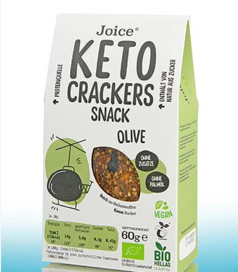 Joice Keto Κετο Κρακερς Ελιά 60gr