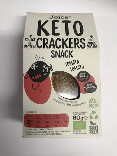 Joice Crackers Keto Τομάτα 60gr