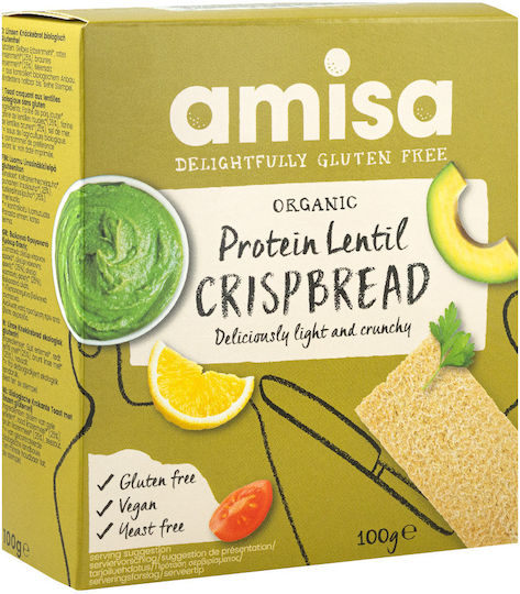 amisa Crackers Φακής με γεύση Φακής Χωρίς Γλουτένη 100gr