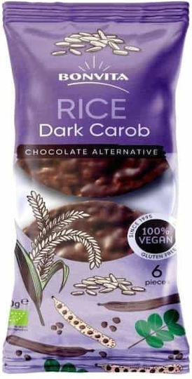 Bonvita Rice Wafers with Carob with flavor Carob Gluten Free 100gr