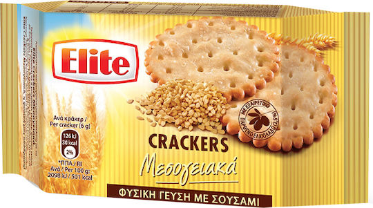 Allatini Crackers Elite Crackers Mediterranean Natural with Sesame with with 60% Cacao and Salt 105gr