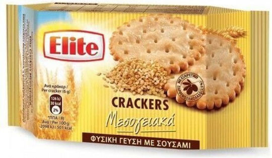 Allatini Crackers Elite Crackers Mediterranean Natural with Sesame with with 60% Cacao and Salt 105gr