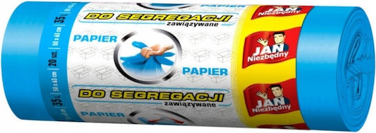 Sarantis Σακούλες Απορριμάτων Χωρητικότητας 35lt Jan Necessary 20τμχ Μπλε