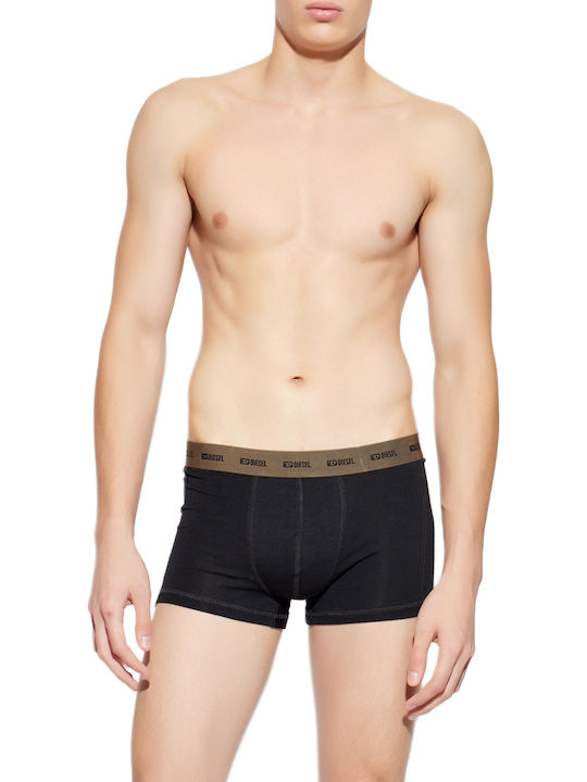 Diesel Herren Boxershorts Braun- Schwarz 3Pack