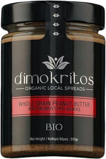 Dimokritos Vegan Φυστικοβούτυρο Απαλό Ολικής Άλεσης 310gr