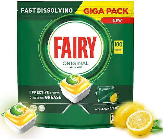Fairy Platinum All In One 73 Dishwasher Pods Lemon
