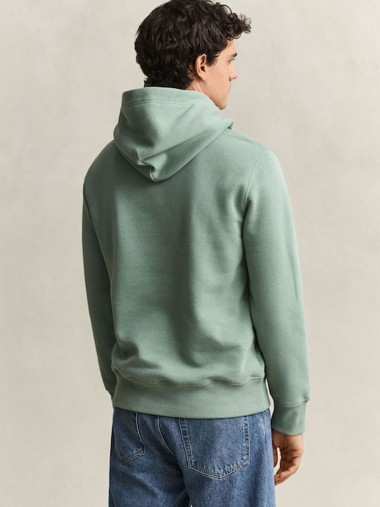Gant Shield Men's Sweatshirt Surplus Mint with Hood