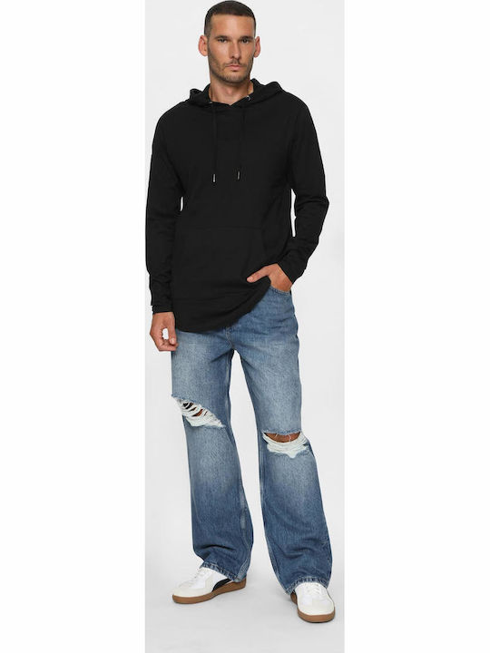 Hoody Φούτερ με Κουκούλα Black