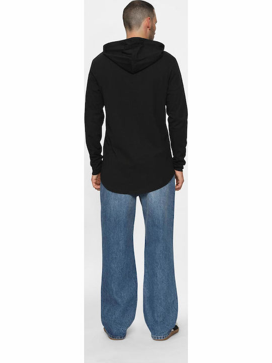 Hoody Φούτερ με Κουκούλα Black