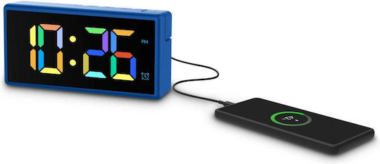 HAMA Ceas De Masă Digital Cu Ceas Deșteptător Albastru 00222209