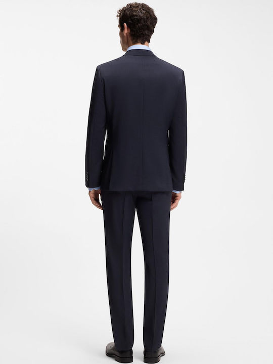 Winter Men's Groom's Suit with Slim Fit Blue