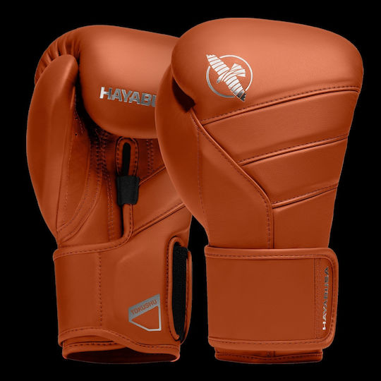 Hayabusa T3 Kanpeki Γάντια Πυγμαχίας Δερμάτινα για Αγώνα Πορτοκαλί