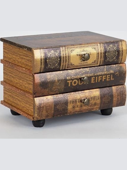 Wooden Book Decorative Box
