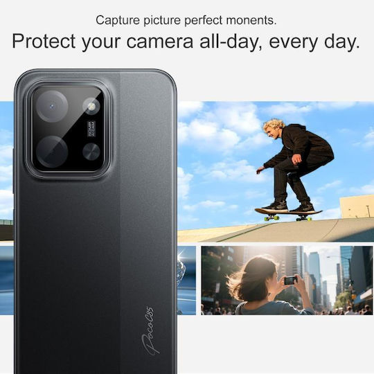 Xiaomi Poco C85 4g 171mm 173mm Imak Tempered Glass Rear Camera Lens Protector Black Edition