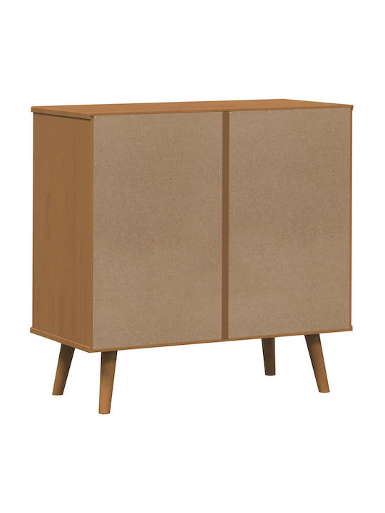 Comodă Dormitor Din Lemn Masiv Caramel 80x40x80cm
