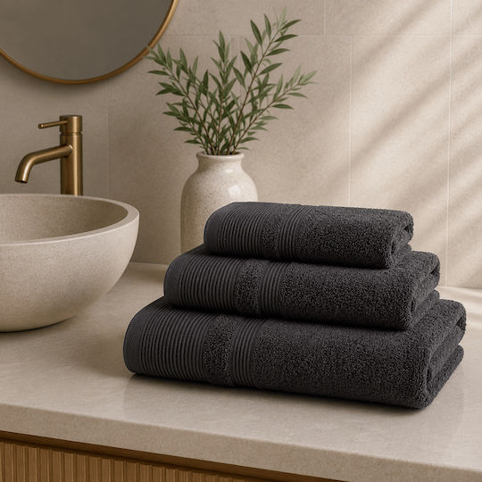 Astron Italy Facecloth 50x90cm Black Weight 600gsm