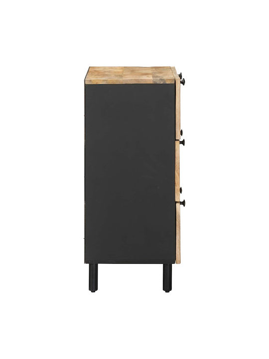 Chest of Drawers from Solid Wood Multicolour 120x33x75cm