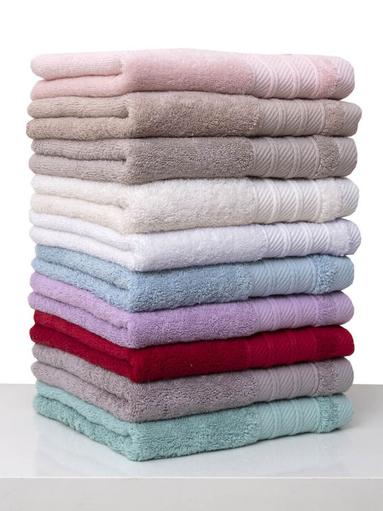 Anna Riska Hand Towel 30x50cm Lilac 3 Pieces Weight 600gsm