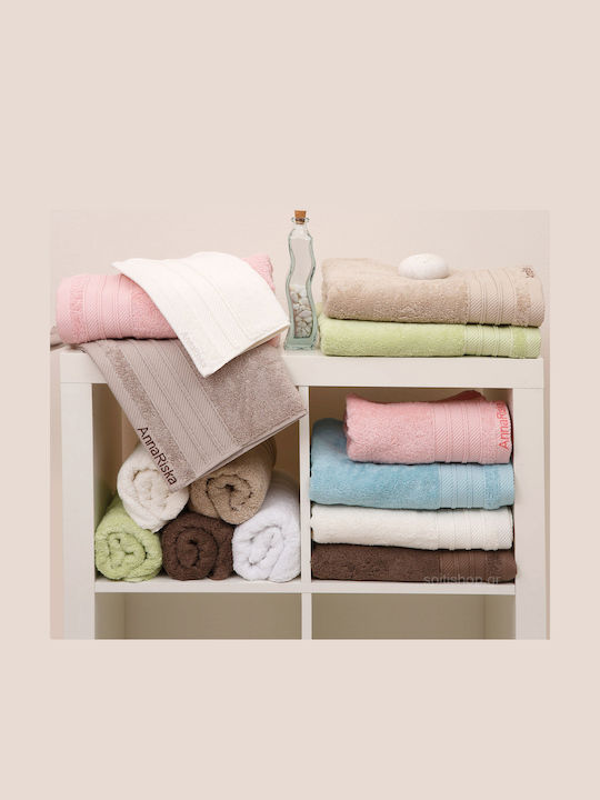 Anna Riska Hand Towel 30x50cm Lilac 3 Pieces Weight 600gsm