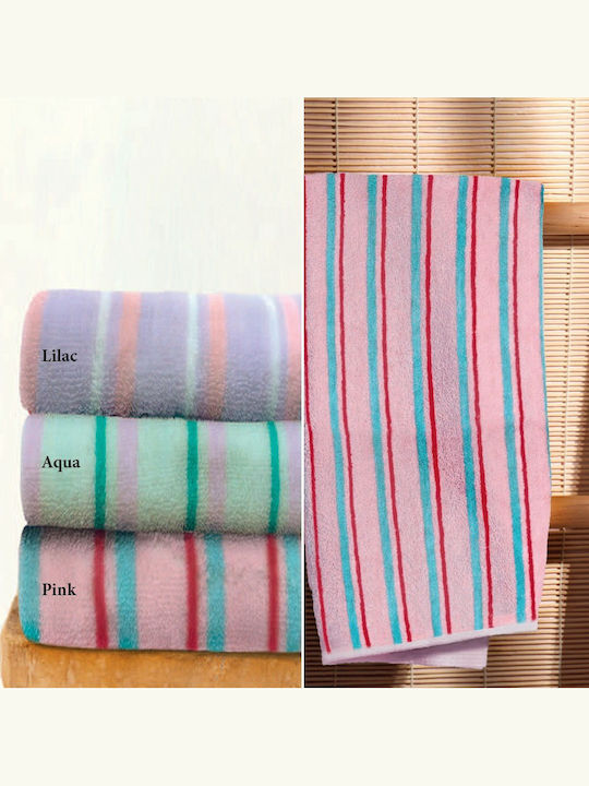 Palamaiki Кърпа За Лице Towels Collection 50x90см Лилава Тегло 550гр/м²