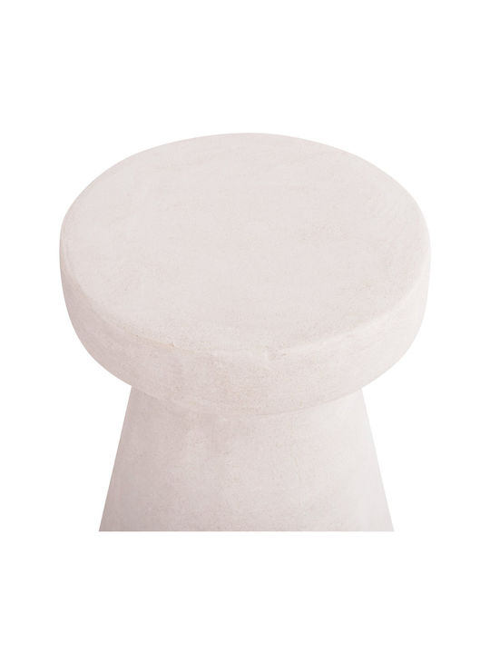 Hocker Für das Wohnzimmer Kunststoff Off-White Color 32x32x46cm