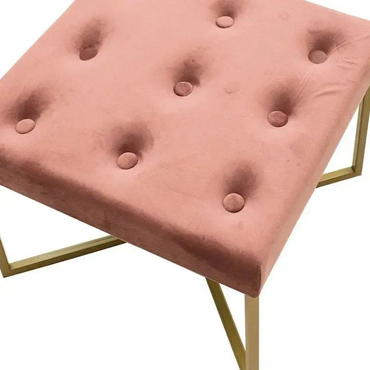 Scaune Camera de zi Tapițat cu Țesătură Dash Cream-gold 35x35x35buc