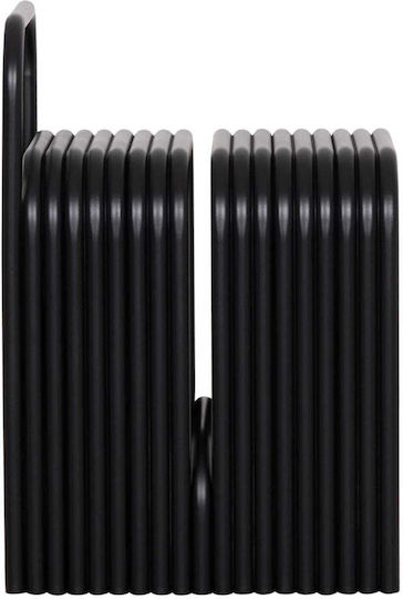 Taburet Cameră de Zi Metalic Negru 40x38x55cm