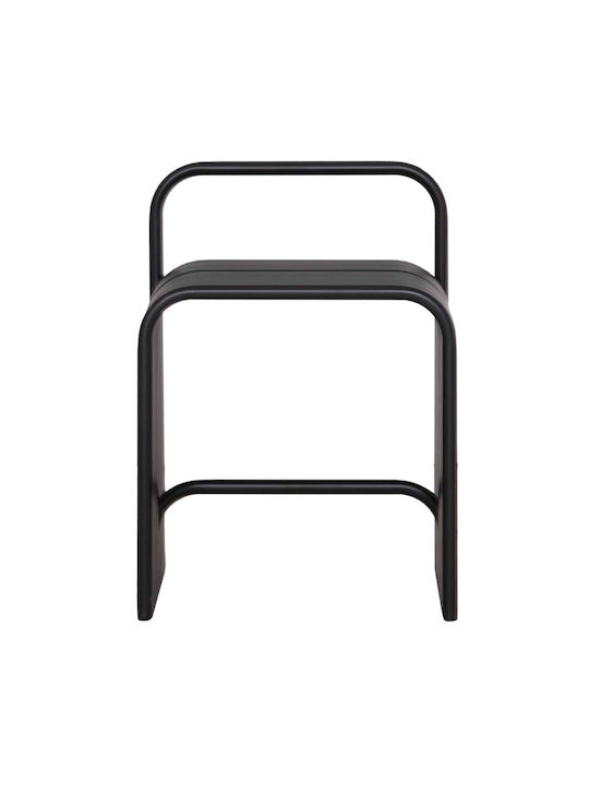 Hocker Für Das Wohnzimmer Metallisch Schwarz 40x38x55cm