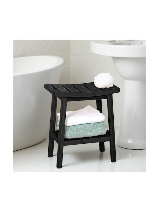 Hocker Für das Wohnzimmer Hölzernes Schwarz 40x25x46cm
