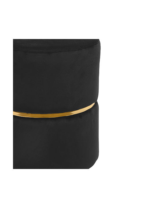 Stool For Living Room Upholstered with Velvet Coffee 31x31x37cm