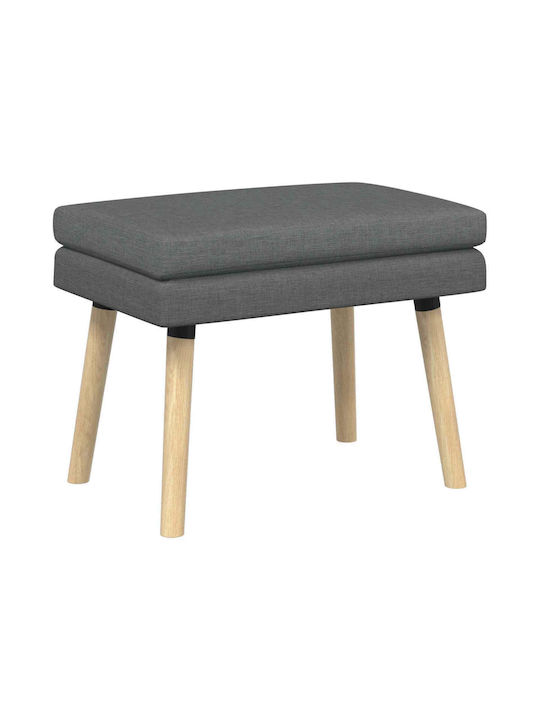 Stoff-Tabouret Mit Dunkelgrauem Stoff 60x40x46cm