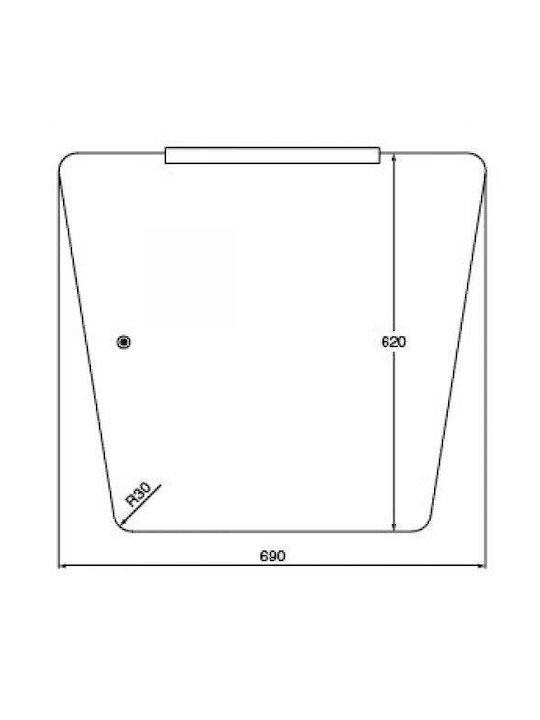 Ideal Standard Καθρέπτης Μπάνιου 69x62cm