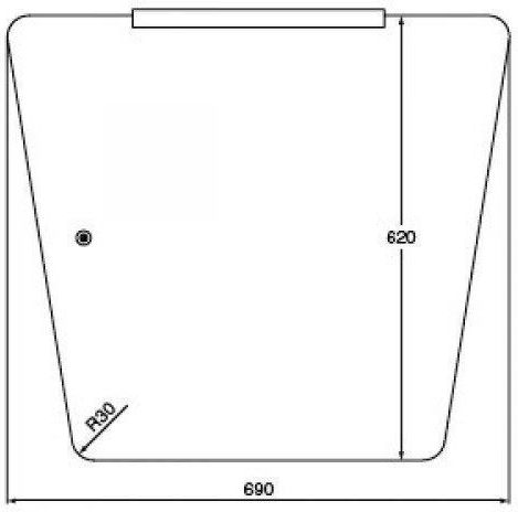 Ideal Standard T419567 Oglindă 69x62cm