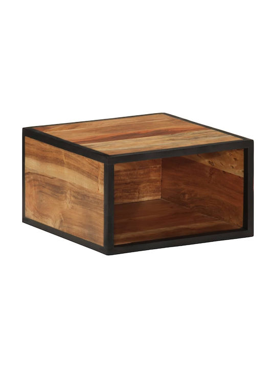 Κομοδίνο από Μασίφ Ξύλο Μπεζ 35x35x20cm