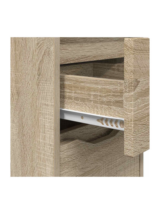 Wooden Brown Bedside Table 30.5x30x43cm