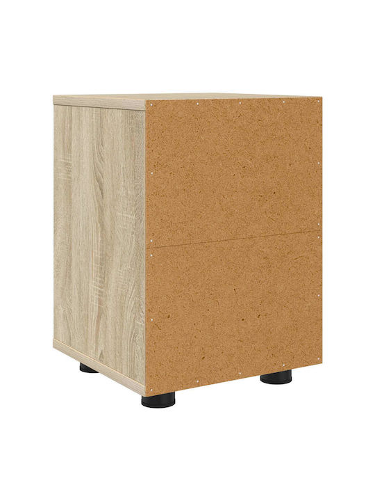 Wooden Brown Bedside Table 30.5x30x43cm