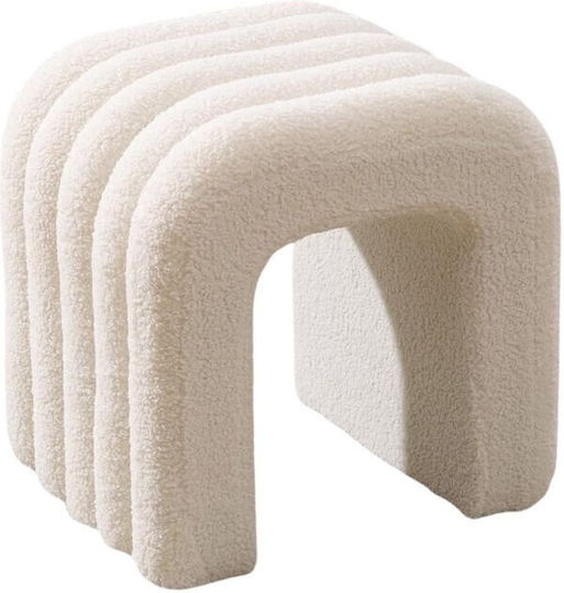 Hocker Für Das Wohnzimmer Weiß 41x35x43cm Hocker Für Das Wohnzimmer Weiß 41x35x43cm