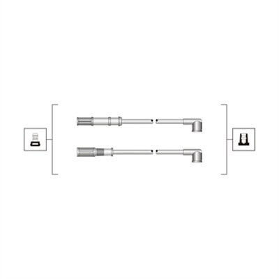 Magneti Marelli Car Spark Plug Wires for Fiat Doblo