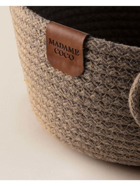 SteweHome Fabric Beige Storage Basket 20x15cm