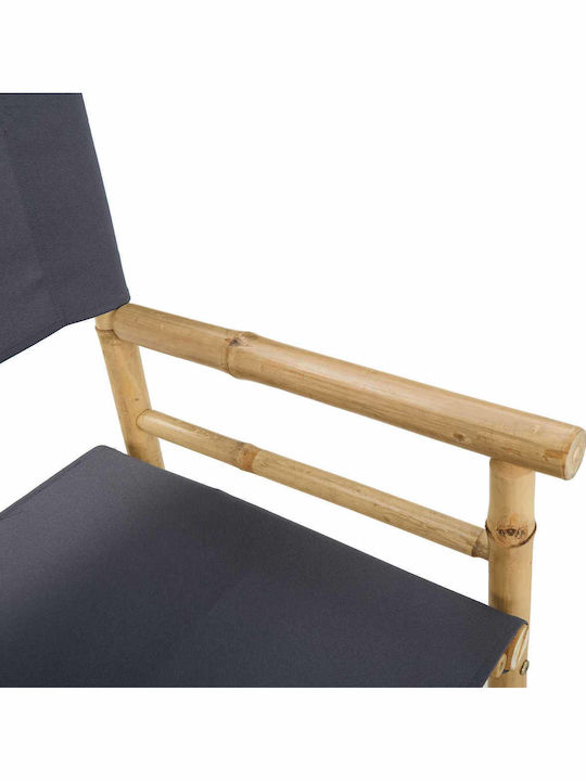 Wooden Director Chair Brown 2 Pieces