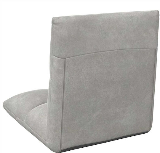 vidaXL Gartenstühle Metallisch Außen Grau