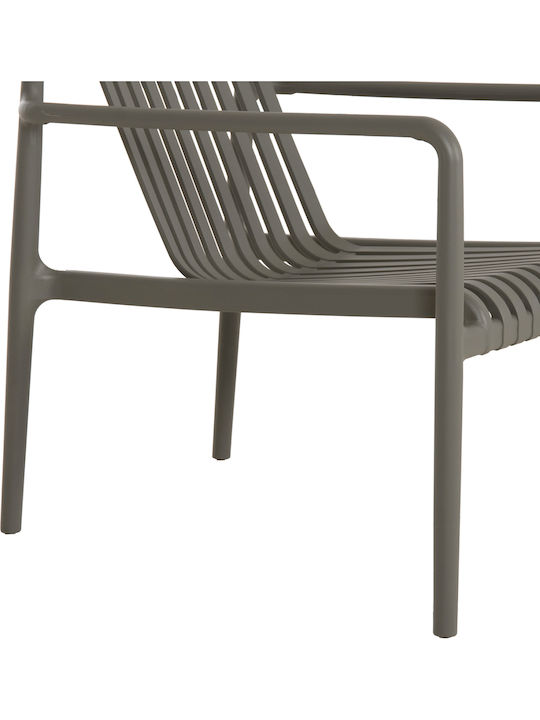 Gartenstühle Polypropylen Lounge Olive Grün 66x77x76cm