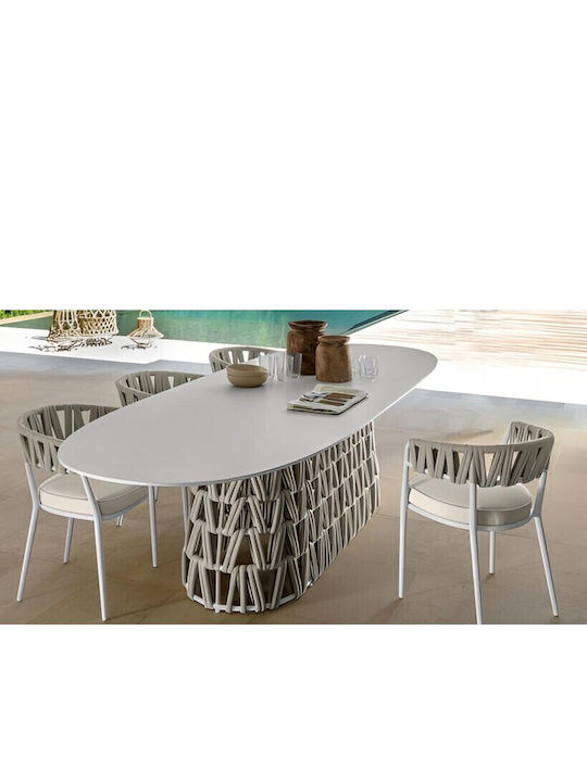 Outdoor-Stuhl Aluminium Alipa 01 Beige 59x58x80εκ.