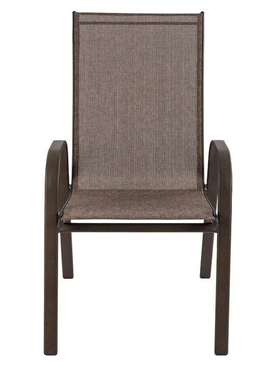 Outdoor Chair Metallic CH-ZS6420BR-CHO Choco 56x68x93cm