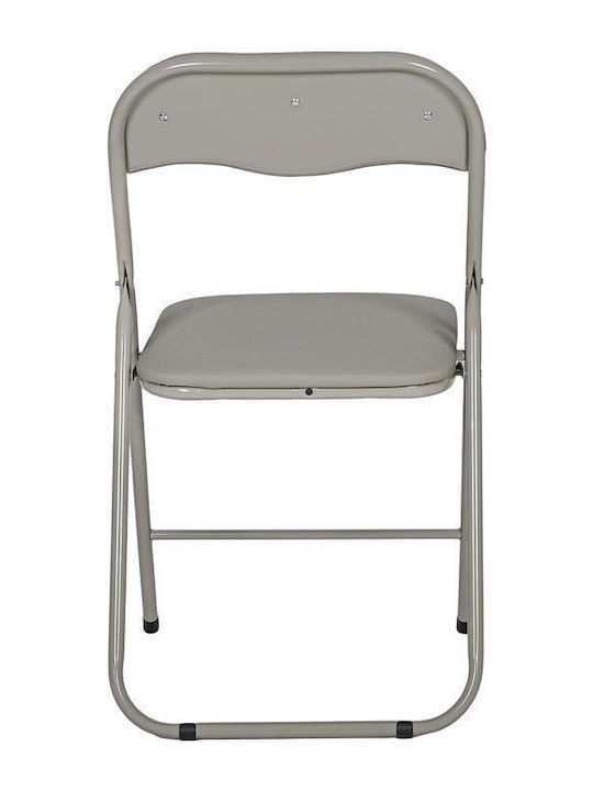 Scaun de exterior Metalic Gri 2buc 43x44x78cm