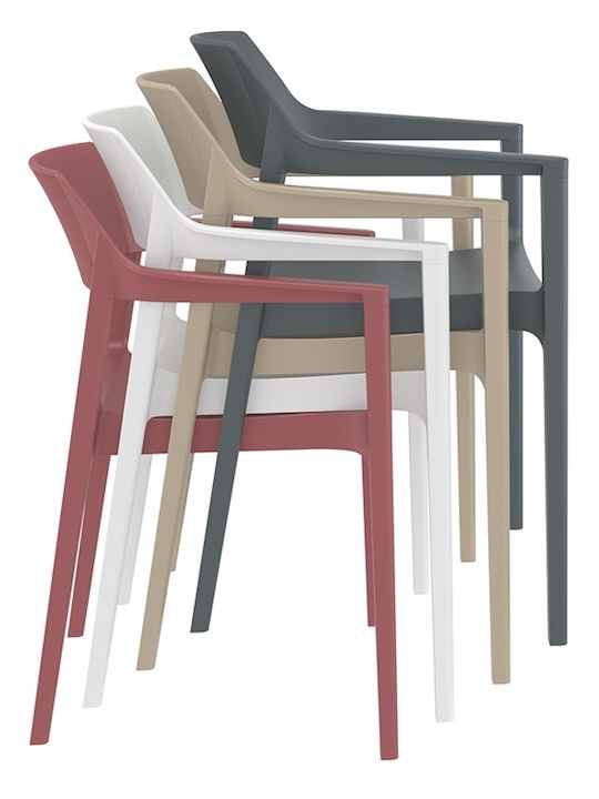 Outdoor Chair Polypropylene Tulum Olive Green 55x52x79cm