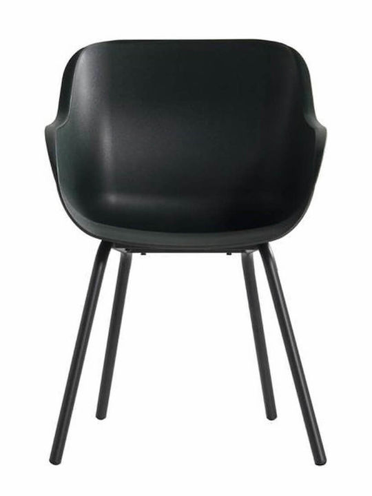 Outdoor Chair Plastic Night Green 2 Pieces 55x58x85 cm