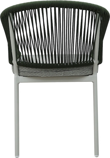 Outdoor Chair Metallic Tondo Off White 62x57x80cm