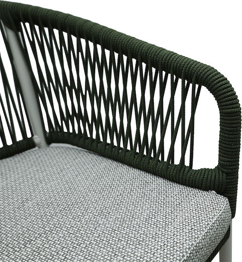 Outdoor Chair Metallic Tondo Off White 62x57x80cm