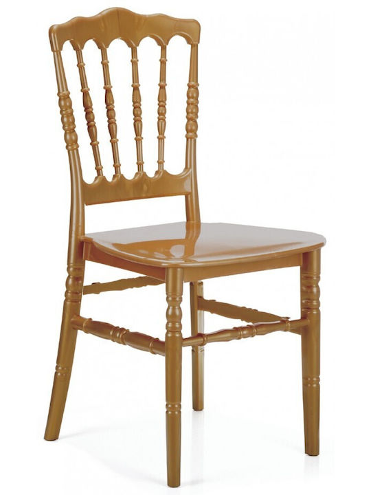 Scaun de catering Polipropilenă Napoleon-XL Auriu 38x42x93cm